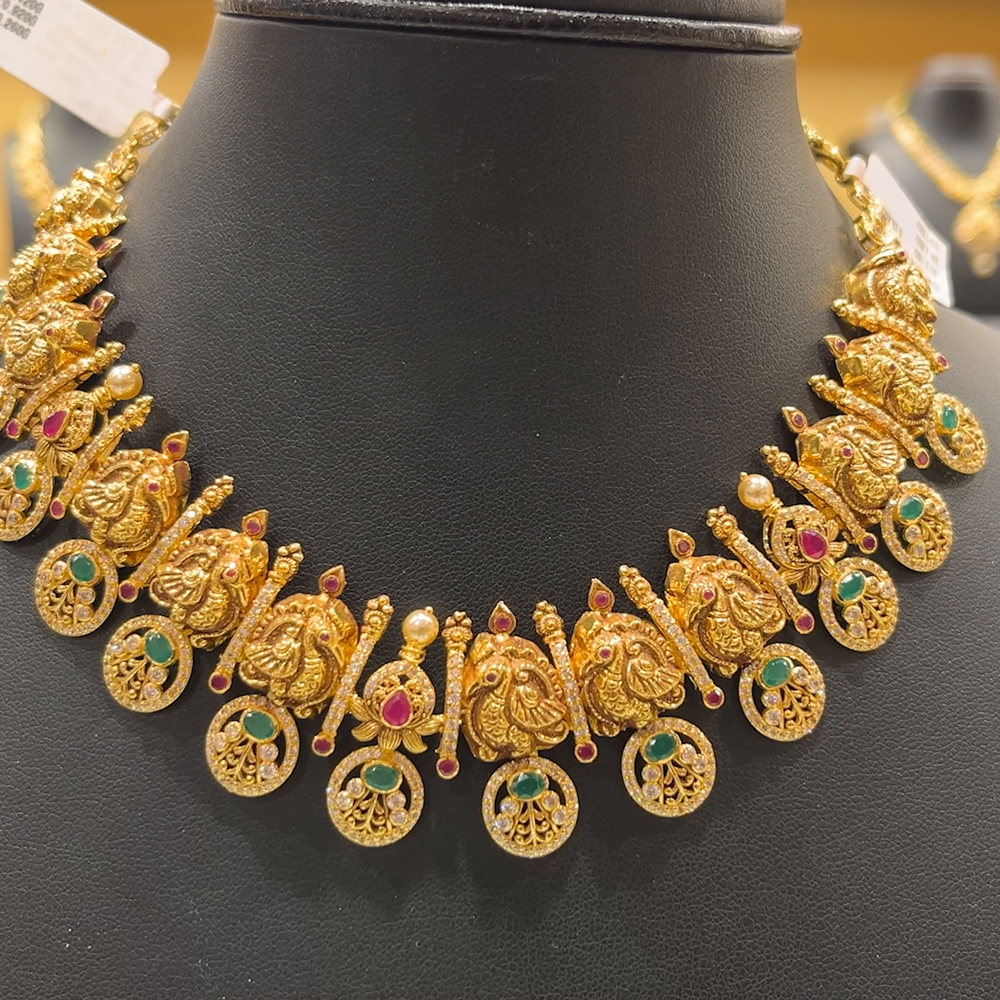 CHANDANA Brothers 34.72gms NECKLACE 22K Antique