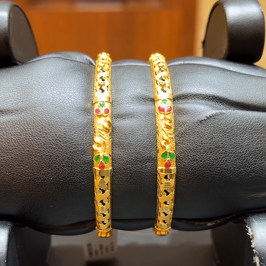 Chennai Shopping Mall 20.575gms BANGLES 22K Yellow Gold