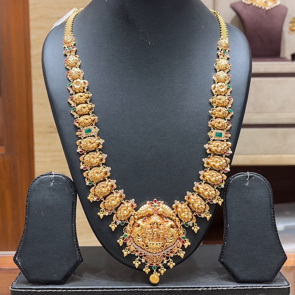 Chennai Shopping Mall 48.712gms HARAMS 22K Antique