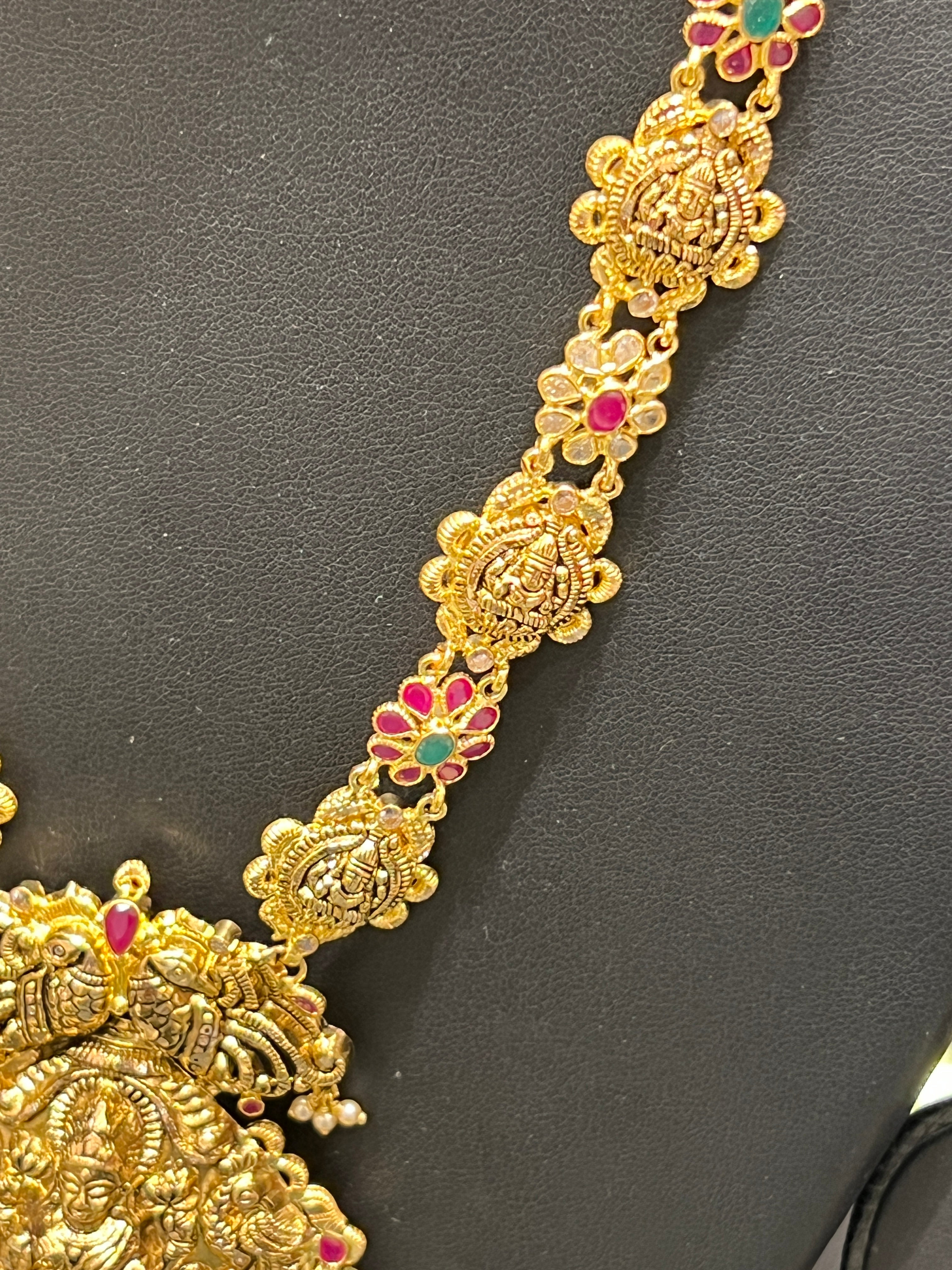 30 gram gold long haram designs with weight sensitve and price