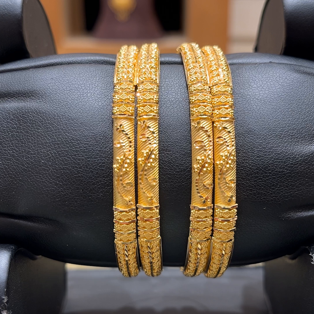 RS BROTHERS 47.645gms BANGLES 22K Yellow Gold