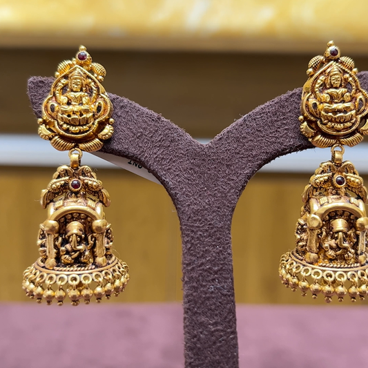 MUKUNDA JEWELLERS 17.367gms EARRINGS 22K Antique