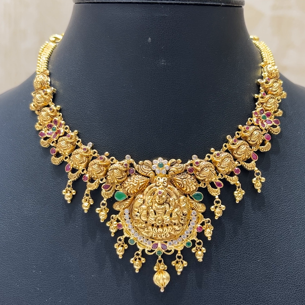 MUKUNDA JEWELLERS 21.45gms NECKLACE 22K Antique