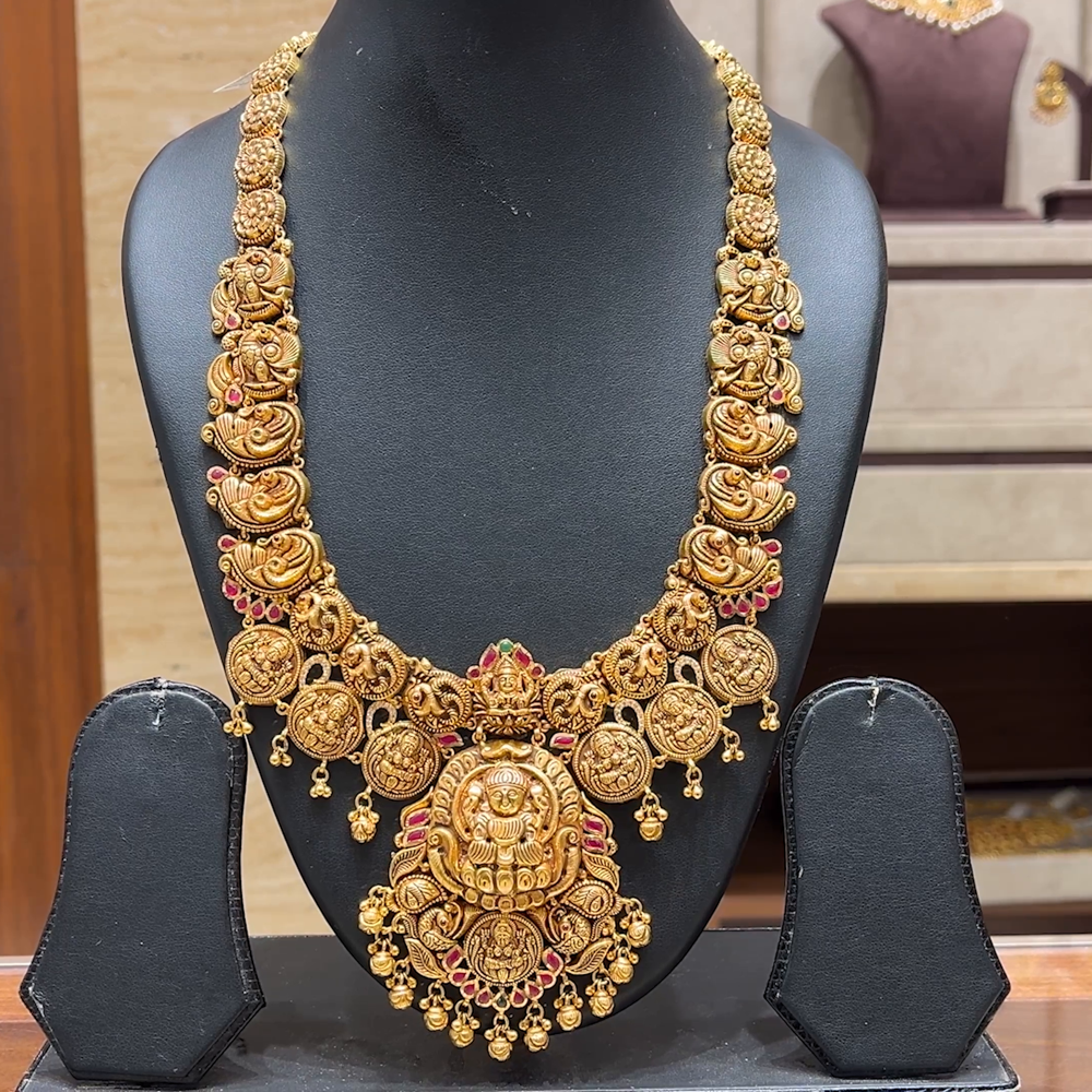 Chennai Shopping Mall 79.45gms HARAMS 22K Antique