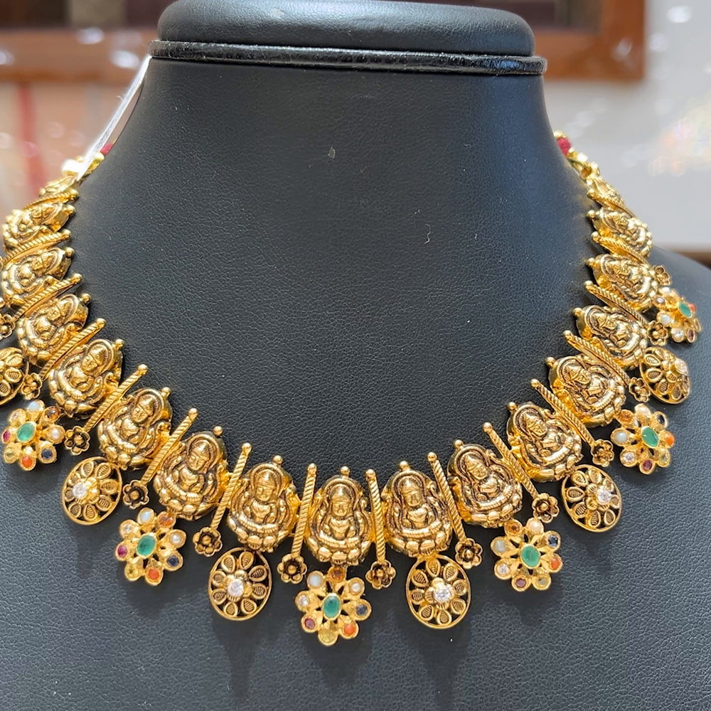 MUKUNDA JEWELLERS 37.99gms NECKLACE 22K Antique