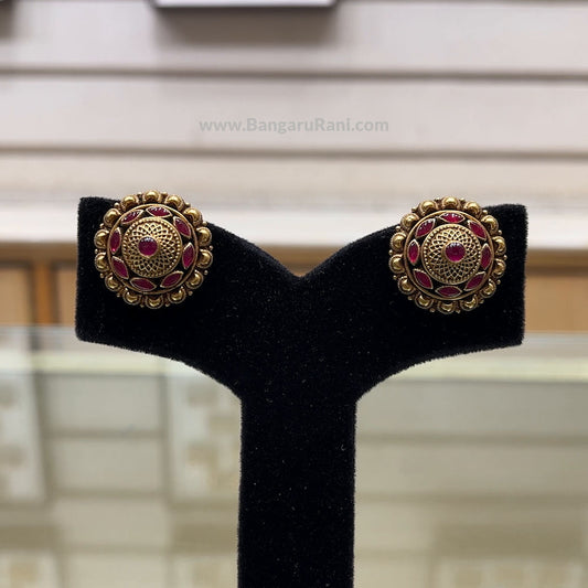 7.582gms EARRINGS 22K Yellow Gold