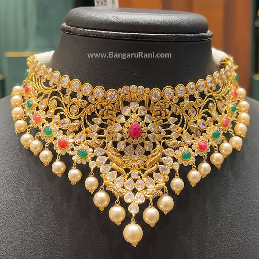 Chennai Shopping Mall 23.9gms CHOKER 22K Yellow Gold