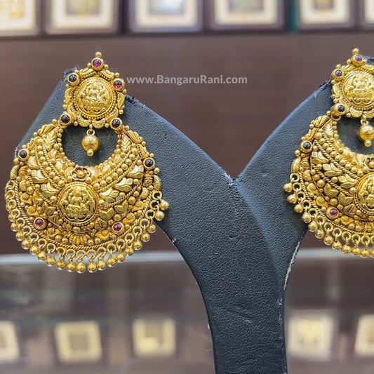 CMR 21.963gms EARRINGS 22K Antique