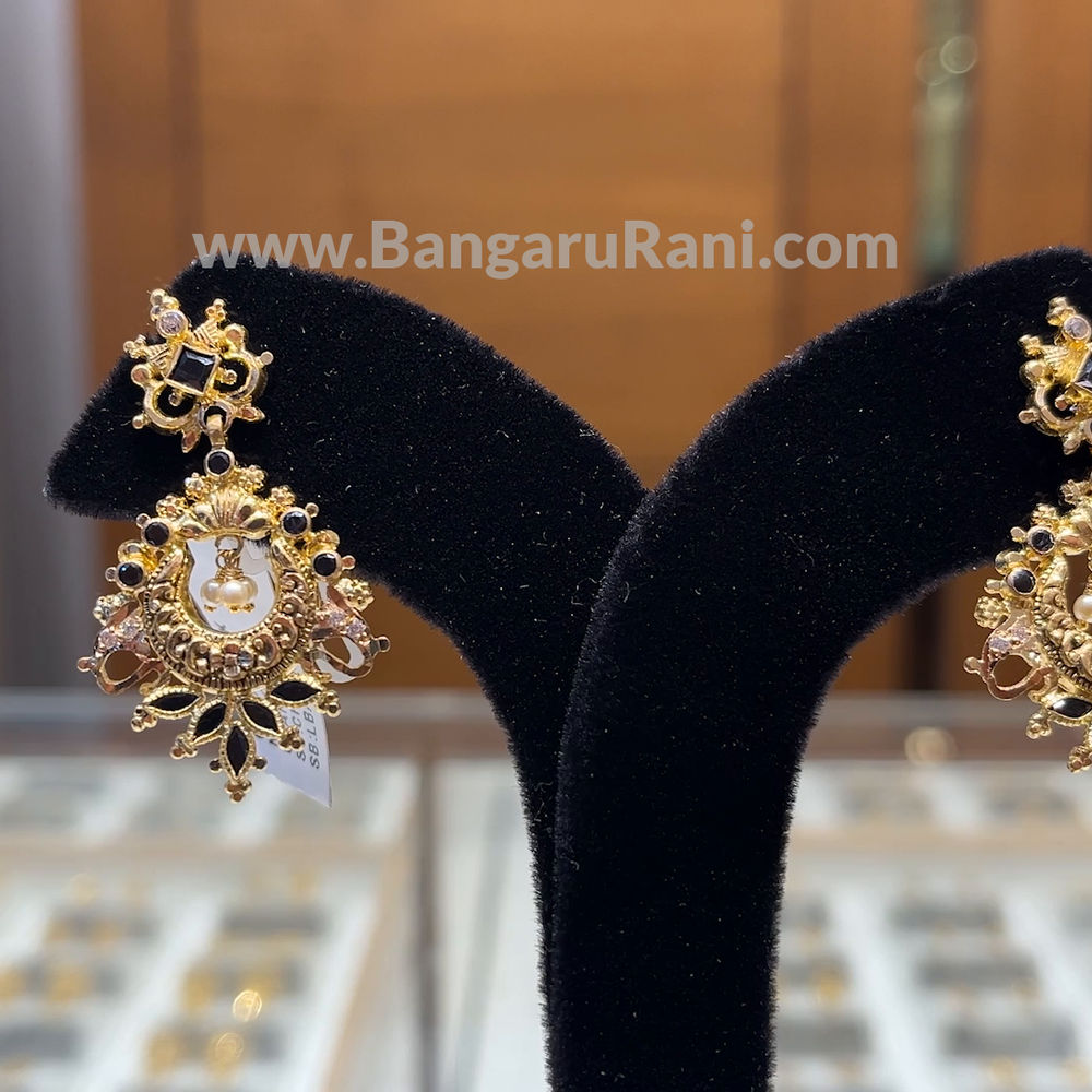 Chennai Shopping Mall 5.44gms EARRINGS 22K Nakshi