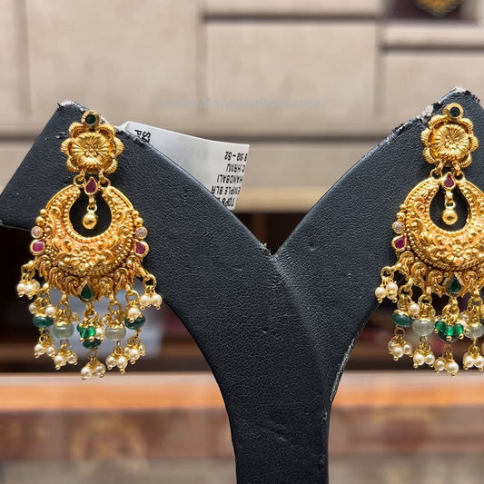 Chennai Shopping Mall 12.79gms EARRINGS 22K Antique