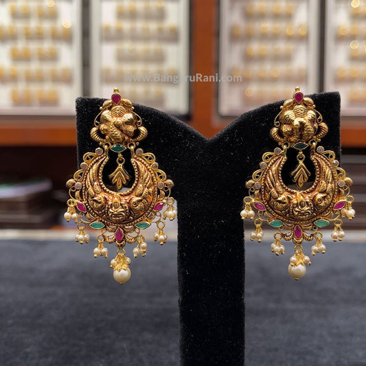 12.603gms EARRINGS 22K Nakshi