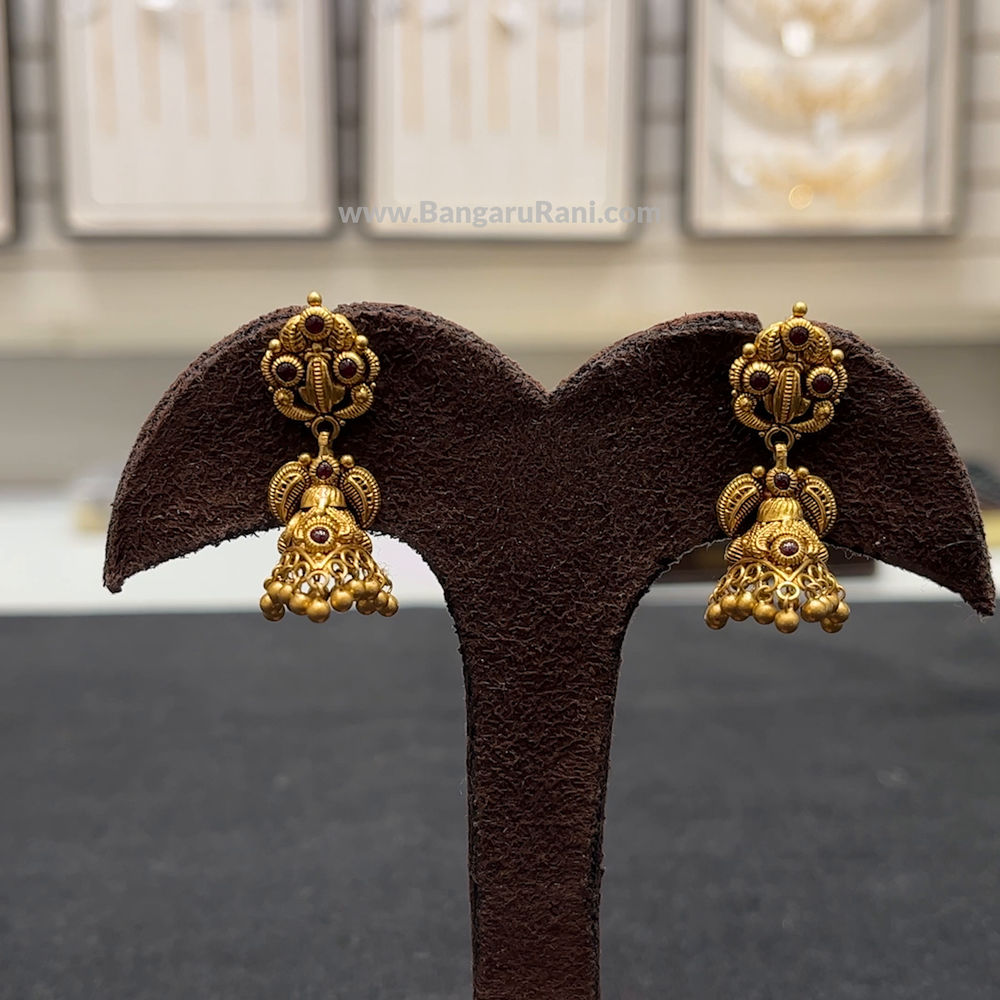 7.8gms EARRINGS 22K Antique