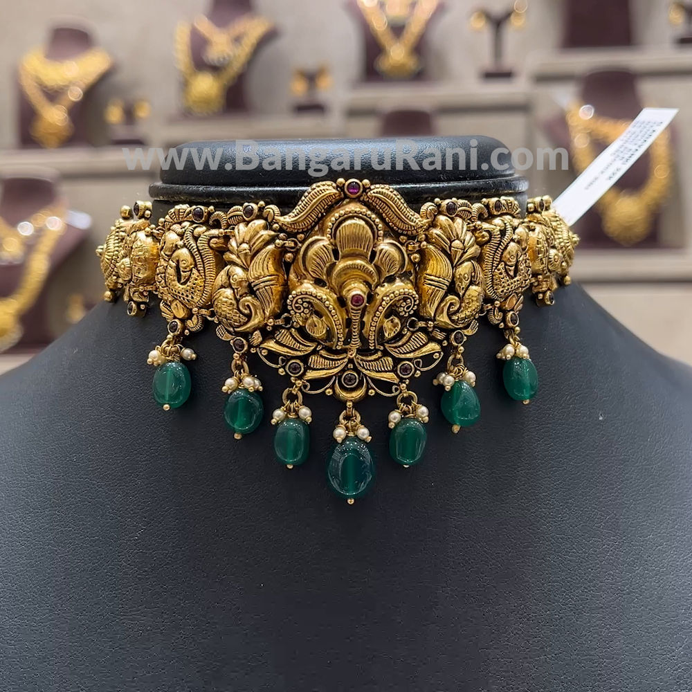 Chennai Shopping Mall 19.4gms CHOKER 22K Yellow Gold