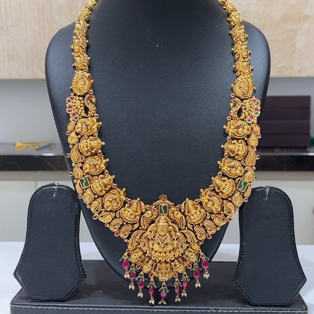 MUKUNDA JEWELLERS 65.383gms HARAMS 22K Antique