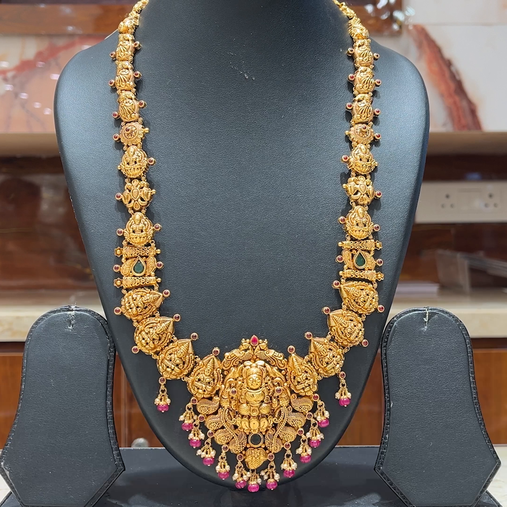 MUKUNDA JEWELLERS 39.19gms HARAMS 22K Antique