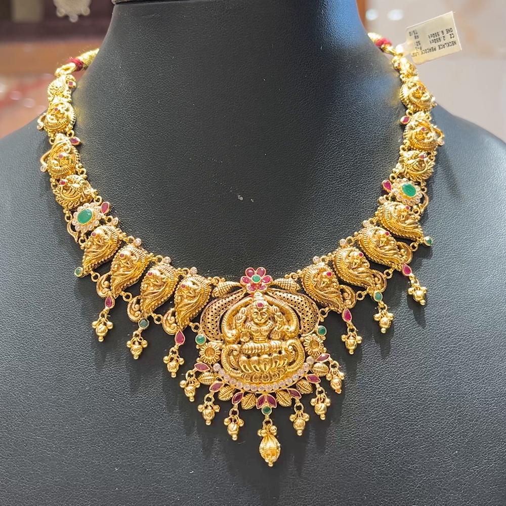 MUKUNDA JEWELLERS 22.91gms NECKLACE 22K Antique