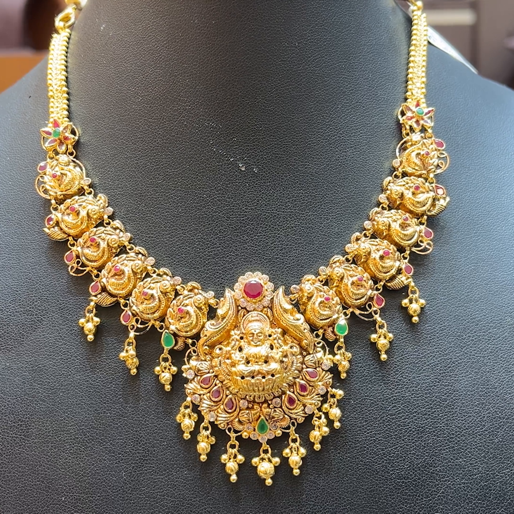 Chennai Shopping Mall 27.49gms NECKLACE 22K Antique