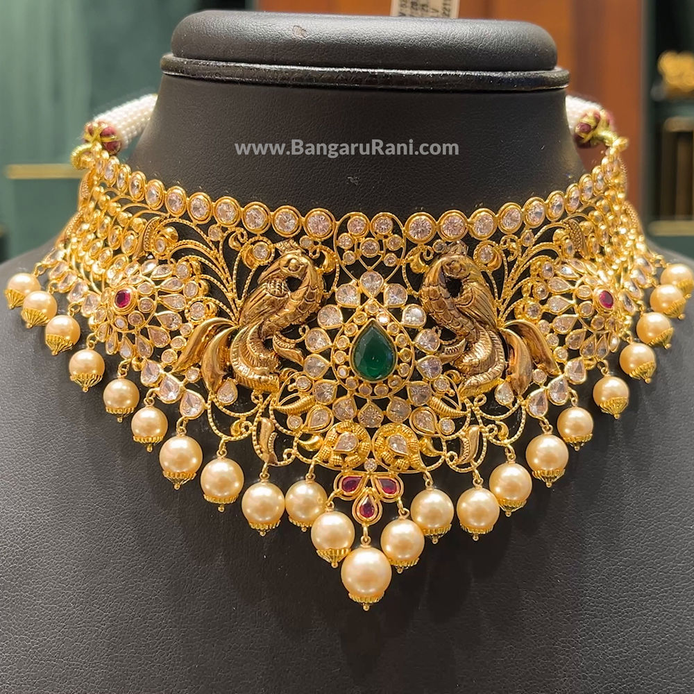 Chennai Shopping Mall 25.32gms CHOKER 22K Yellow Gold