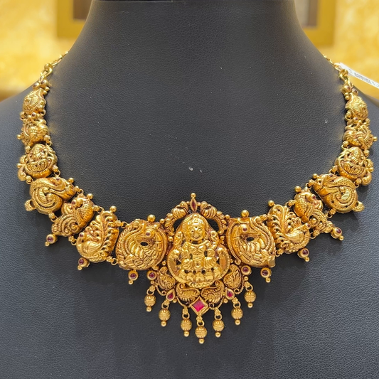 MUKUNDA JEWELLERS 24.137gms NECKLACE 22K Antique