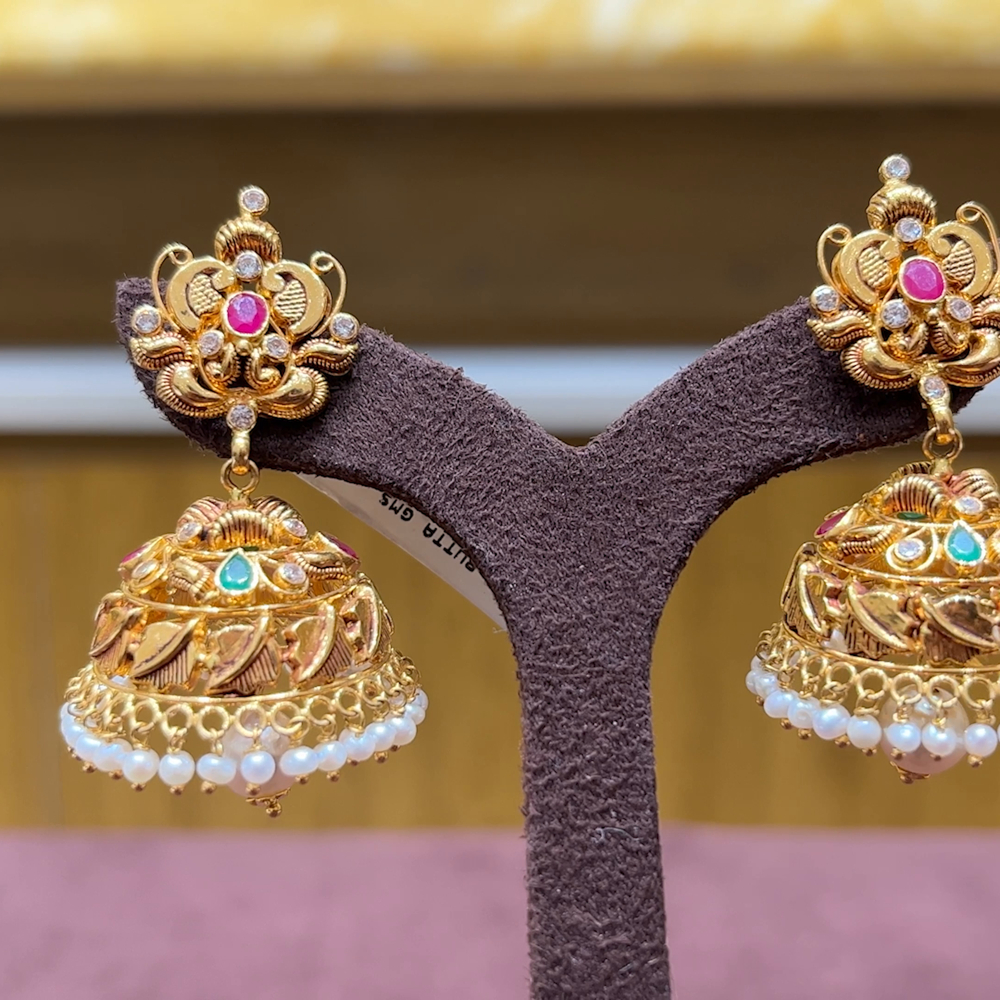 MUKUNDA JEWELLERS 17.566gms EARRINGS 22K Yellow Gold