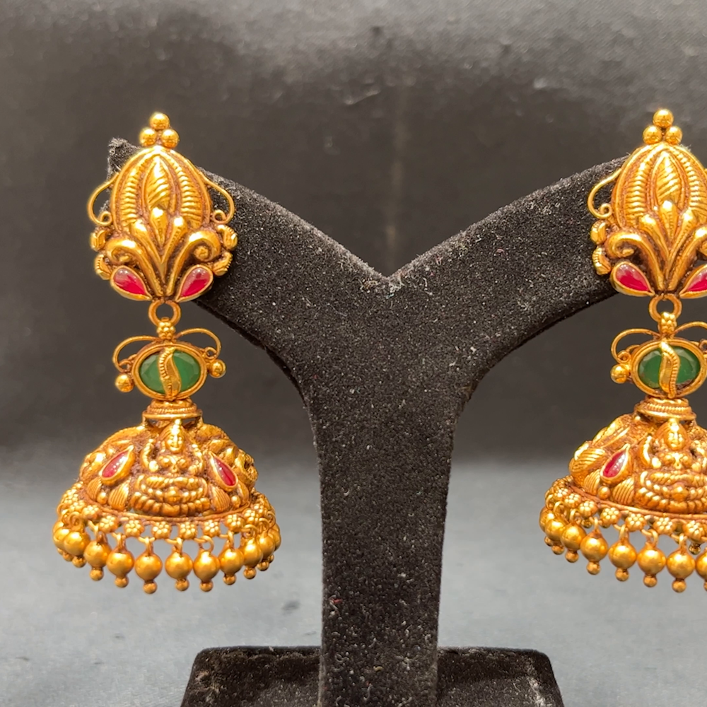 MUKUNDA JEWELLERS 24.333gms EARRINGS 22K Antique