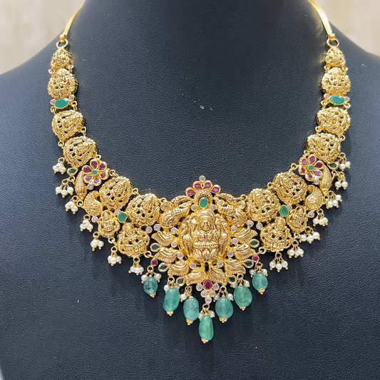 MUKUNDA JEWELLERS 25.422gms NECKLACE 22K Antique