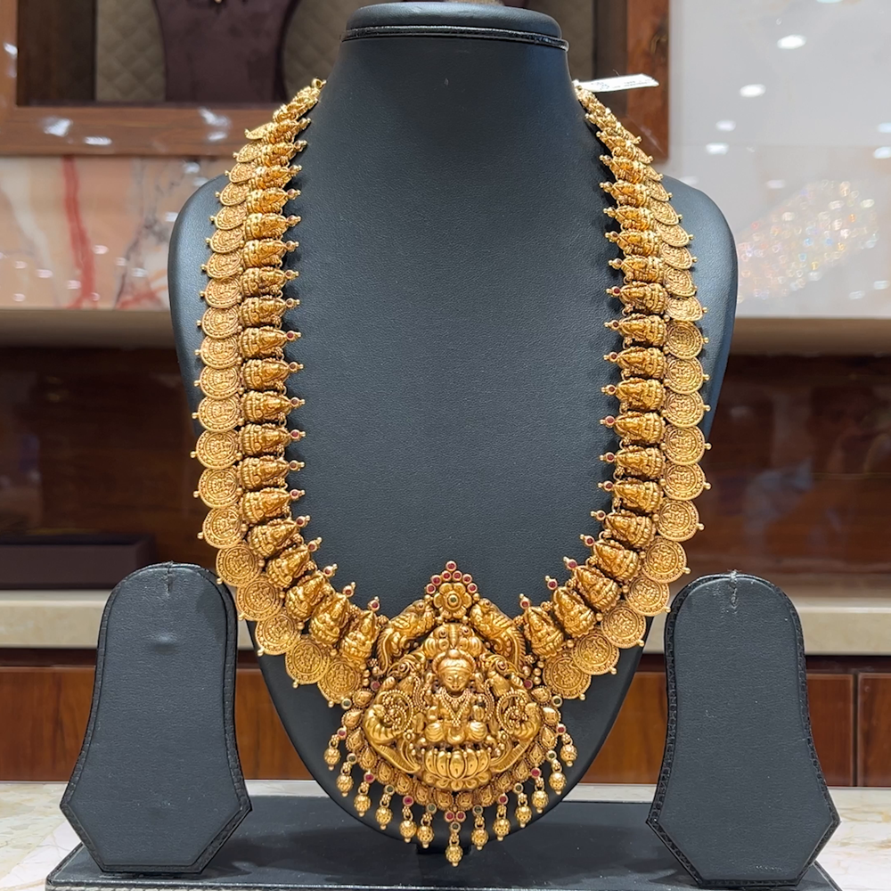 MUKUNDA JEWELLERS 78.32gms HARAMS 22K Antique