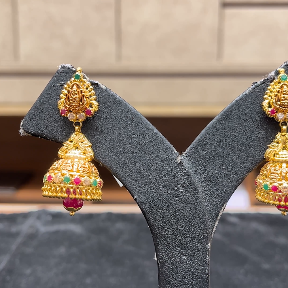 Chennai Shopping Mall 11.71gms EARRINGS 22K Antique