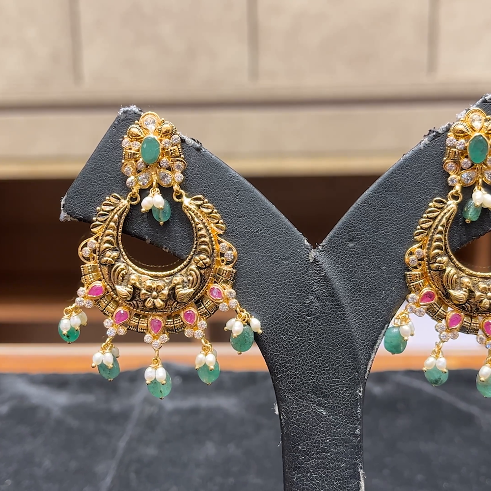 Chennai Shopping Mall 14.541gms EARRINGS 22K Antique