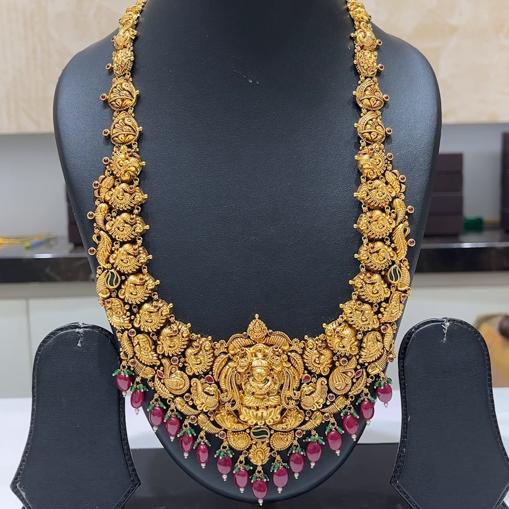 MUKUNDA JEWELLERS 67.265gms HARAMS 22K Antique