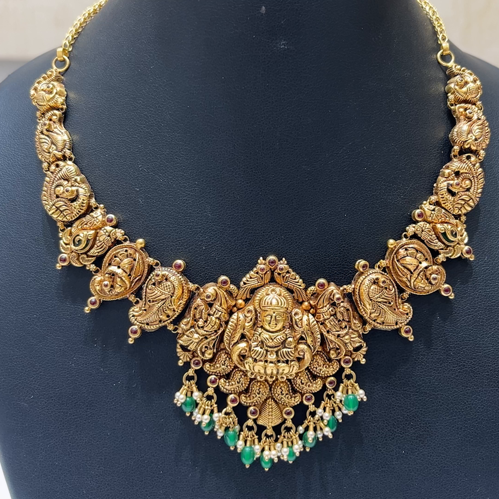 MUKUNDA JEWELLERS 32.209gms NECKLACE 22K Nakshi