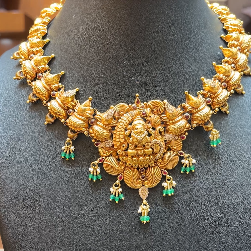 Chennai Shopping Mall 34.61gms NECKLACE 22K Antique