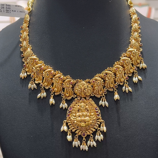 SOUTH INDIA 28.546gms NECKLACE 22K Yellow Gold