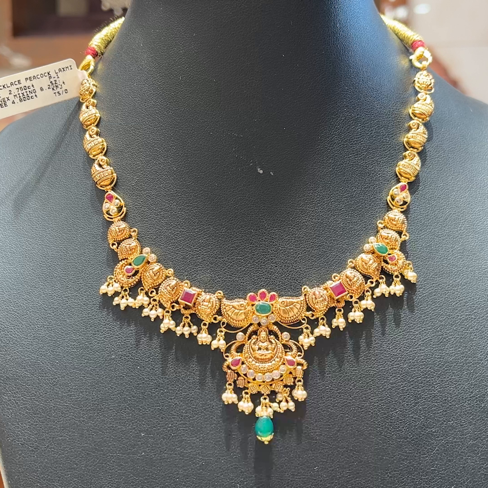 MUKUNDA JEWELLERS 12.52gms NECKLACE 22K Antique