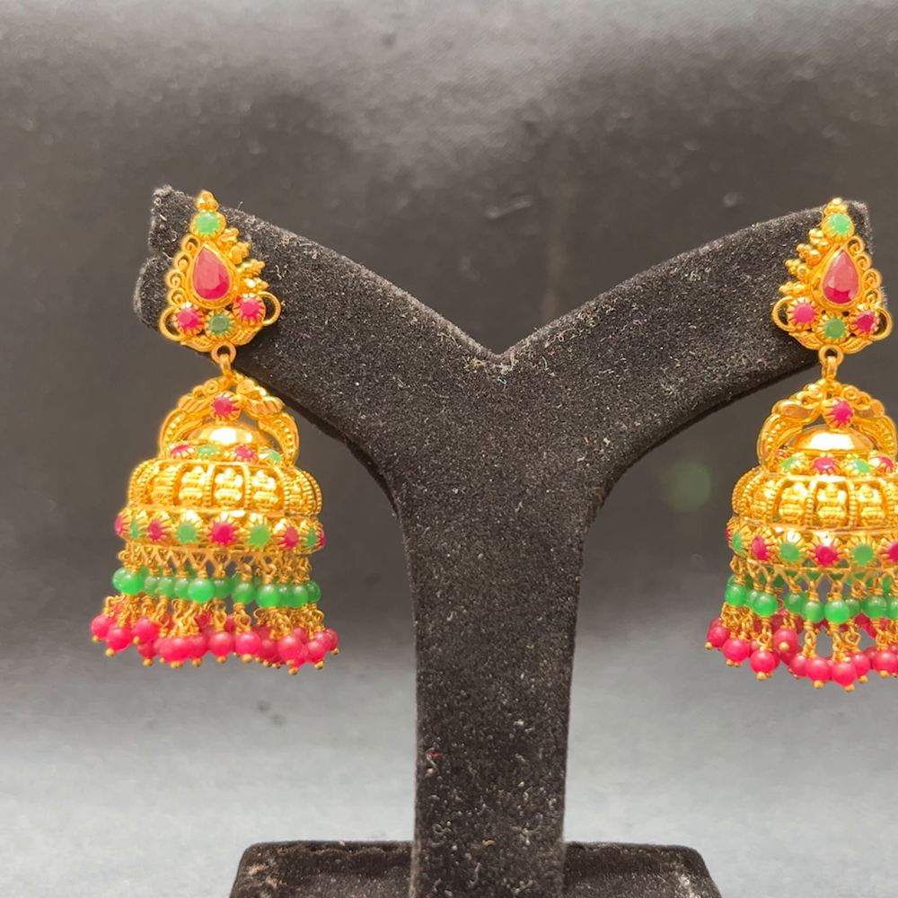 MUKUNDA JEWELLERS 14.34gms EARRINGS 22K Yellow Gold