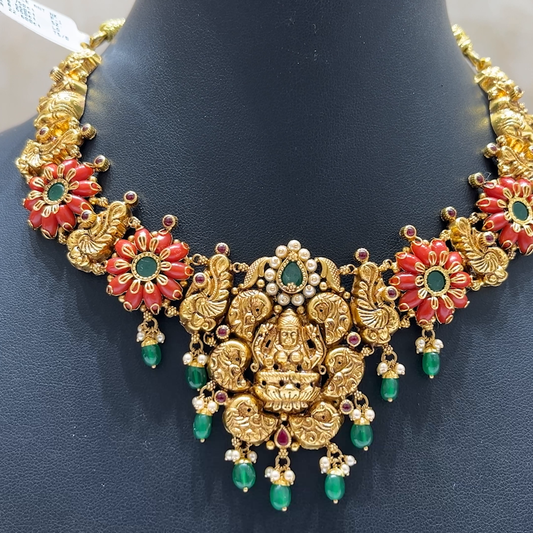 MUKUNDA JEWELLERS 26.36gms NECKLACE 22K Nakshi