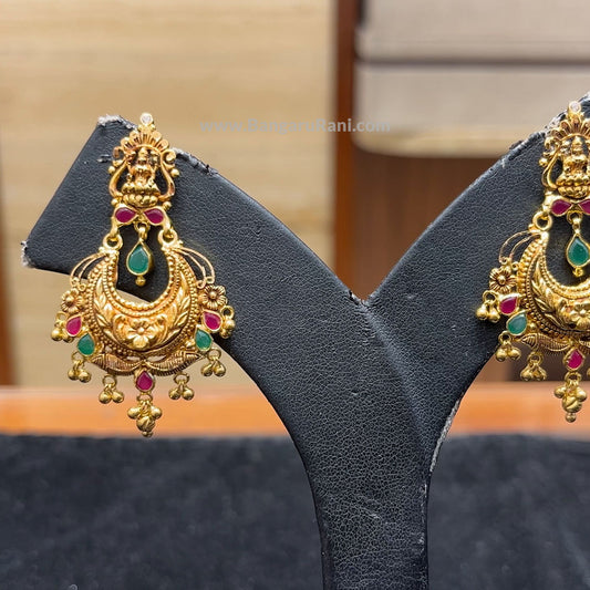 Chennai Shopping Mall 10.87gms EARRINGS 22K Antique