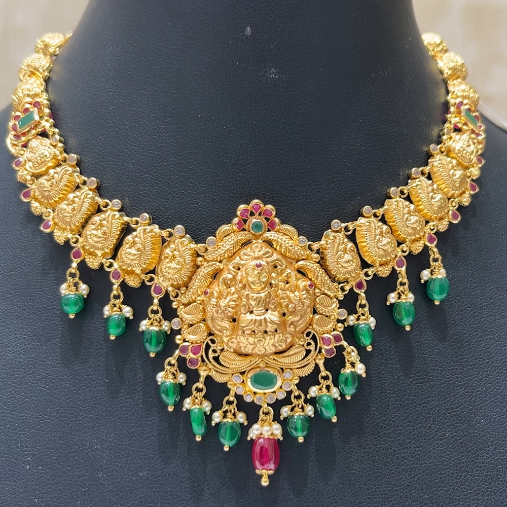 MUKUNDA JEWELLERS 25.14gms NECKLACE 22K Antique