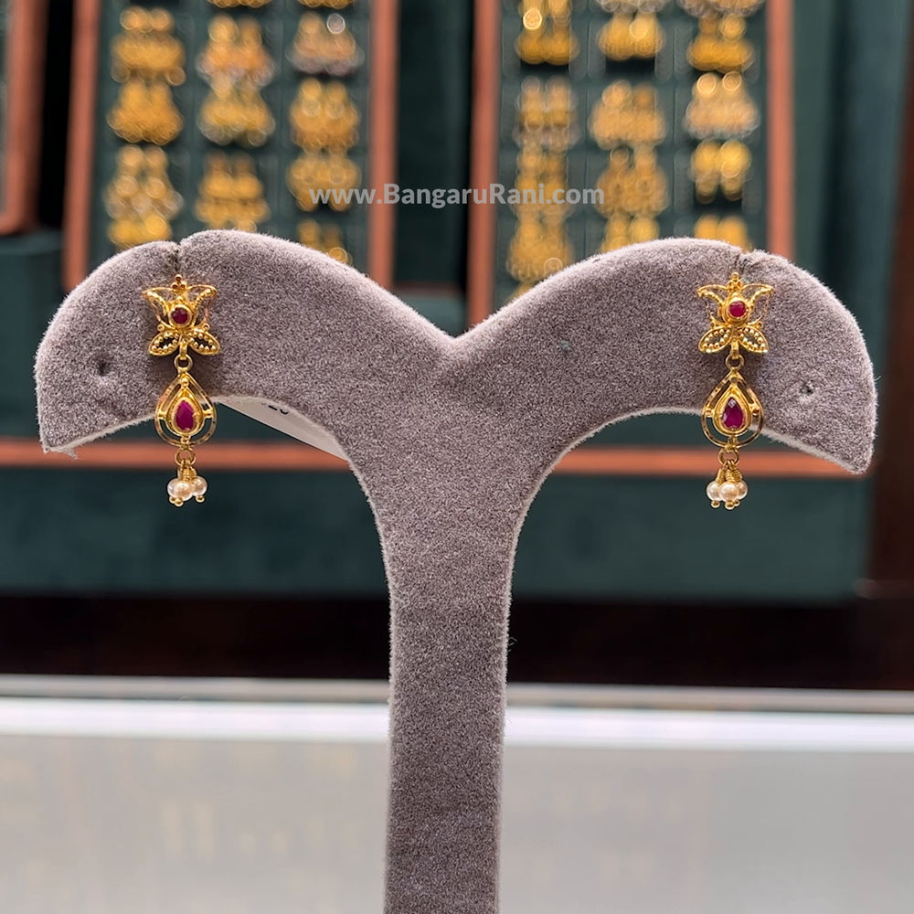 2.579gms EARRINGS 22K Yellow Gold