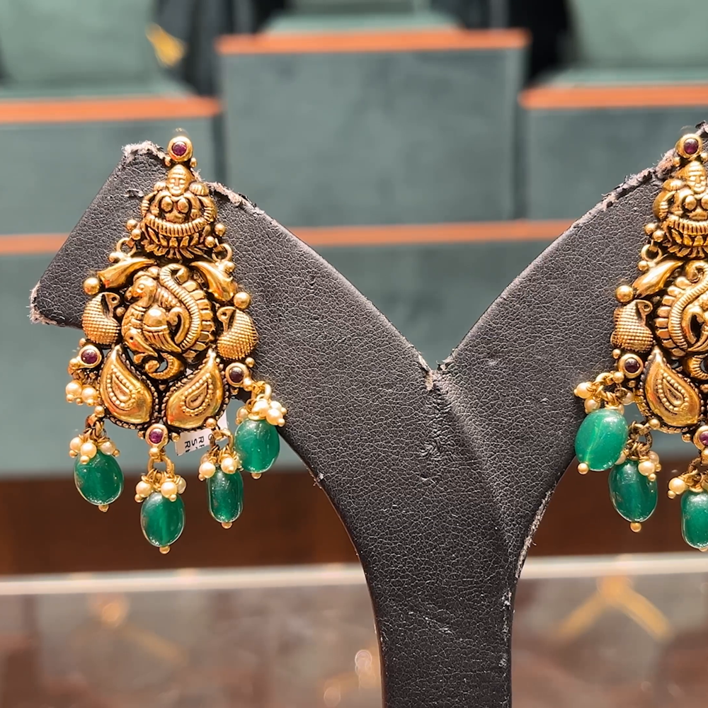 CMR 9.458gms EARRINGS 22K Nakshi