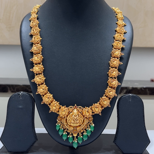 MUKUNDA JEWELLERS 38.4gms HARAMS 22K Nakshi