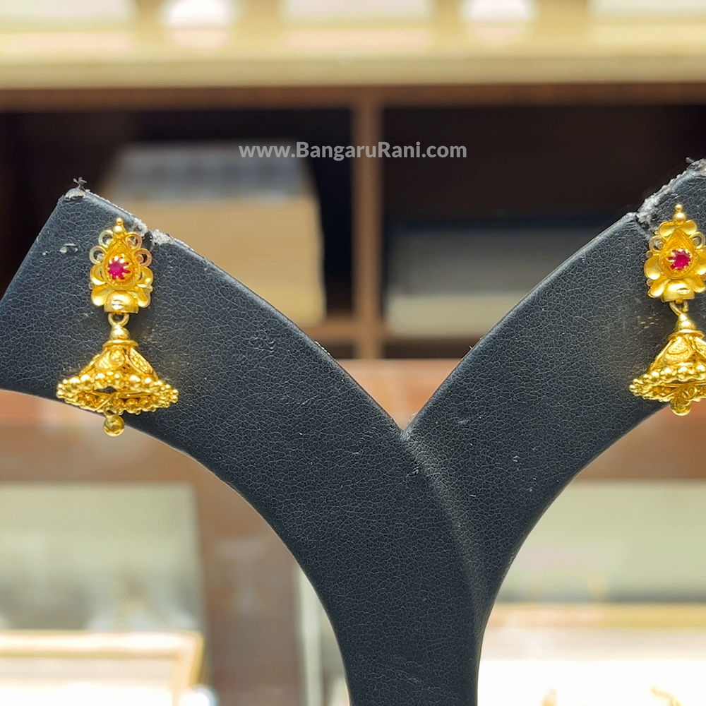 Chennai Shopping Mall 4.13gms EARRINGS 22K Yellow Gold