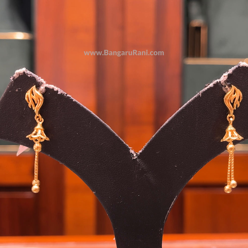 Chennai Shopping Mall 3.82gms EARRINGS 22K Yellow Gold