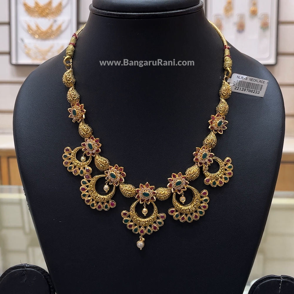 28.34gms NECKLACE 22K Antique