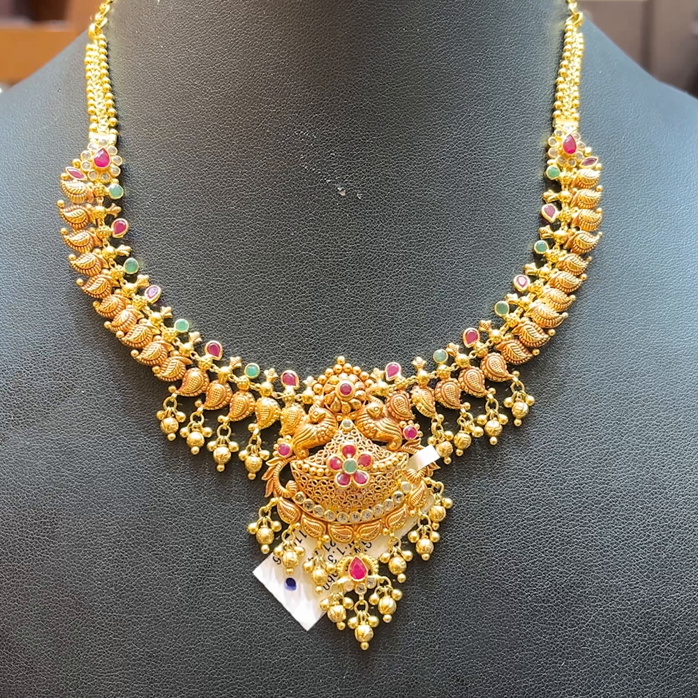 Chennai Shopping Mall 21.24gms NECKLACE 22K Antique