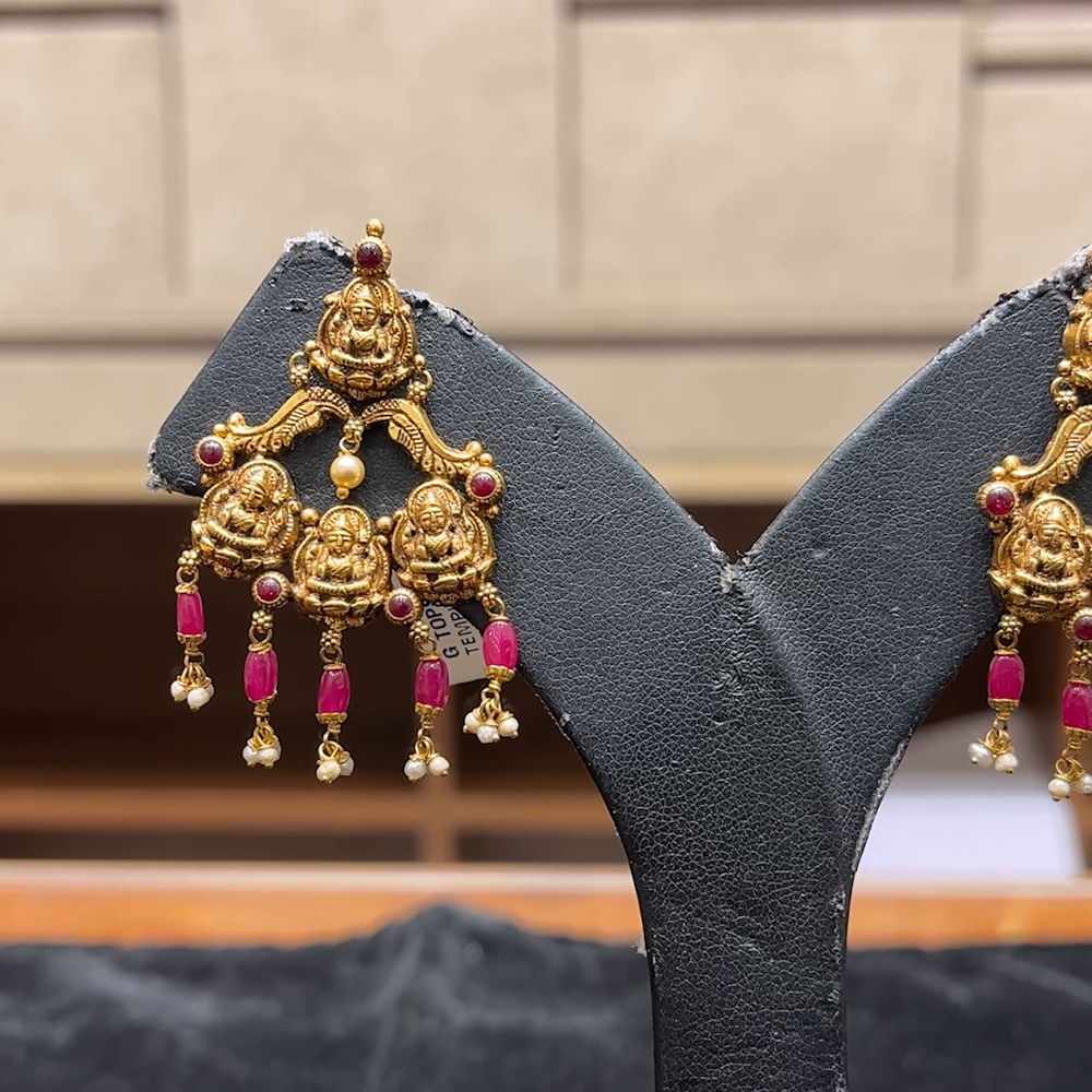 Chennai Shopping Mall 7.87gms EARRINGS 22K Antique