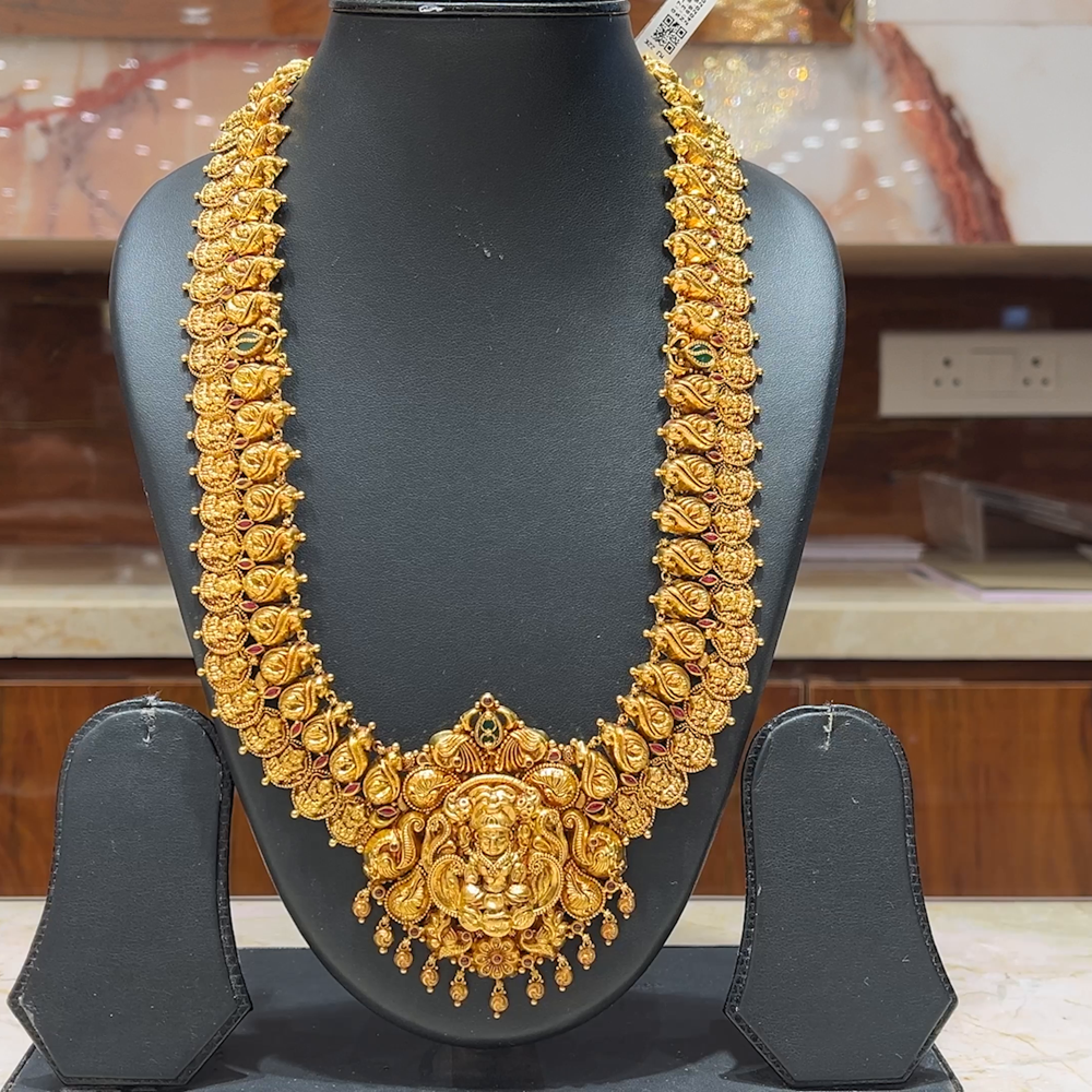 MUKUNDA JEWELLERS 69.952gms HARAMS 22K Antique