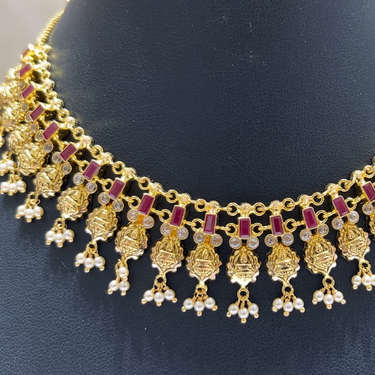 MUKUNDA JEWELLERS 20.84gms NECKLACE 22K Antique