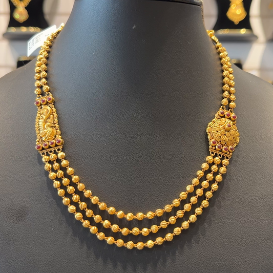 SOUTH INDIA 23.267gms NECKLACE 22K Yellow Gold