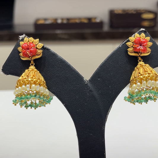 MUKUNDA JEWELLERS 14.48gms EARRINGS 22K Yellow Gold